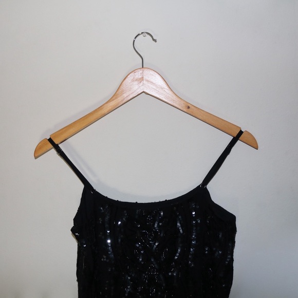 Needle & Thread Ebony Sequined Crepe Dress - Picture 7 of 13